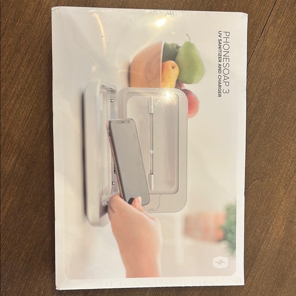 NIB PhoneSoap 3 UV Sanitizer and Charger - Silver - Picture 1 of 2